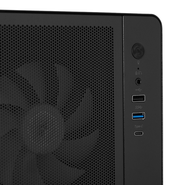 ქეისი 2E 2E-V510B, Computer Case, MidT, ATX, Mini-ITX, Micro-ATX, USB3.0, USB 2.0, USB Type-C, Black