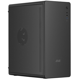 ქეისი 2E 2E-V500B-400, Computer Case, MidT, ATX, Mini ITX, Micro-ATX, USB3.0, USB 2.0, USB Type-C, Black