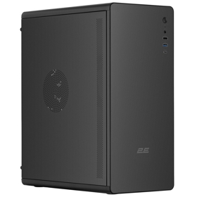 ქეისი 2E 2E-V500B, Computer Case, MidT, ATX, Mini ITX, Micro-ATX, USB3.0, USB 2.0, USB Type-C, Black