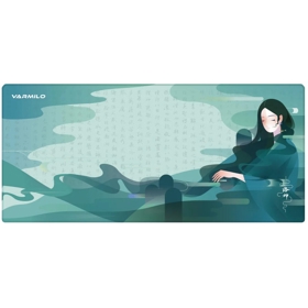 მაუსის პადი Varmilo ZDB077-01 Goddess LuoShen, XL, Mouse Pad, Green/Turquoise