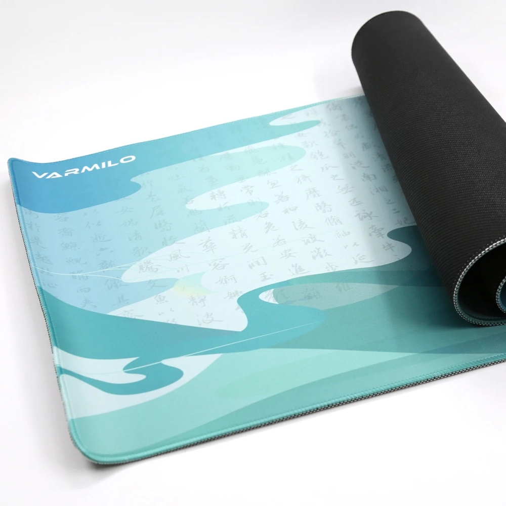 მაუსის პადი Varmilo ZDB077-01 Goddess LuoShen, XL, Mouse Pad, Green/Turquoise