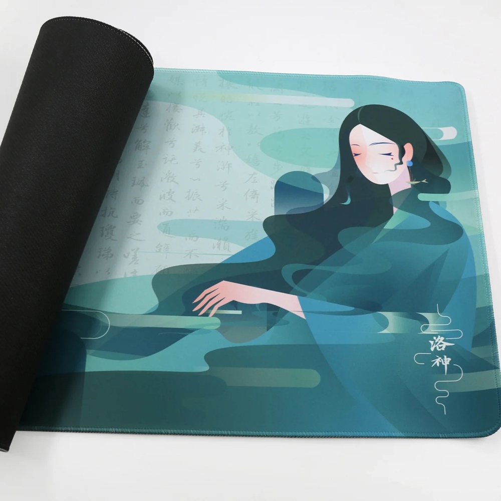 მაუსის პადი Varmilo ZDB077-01 Goddess LuoShen, XL, Mouse Pad, Green/Turquoise