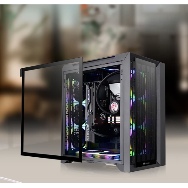 Computer Case ThermalTake CA-1X7-00F1WN-01 CTE C700 TG ARGB, MidT, Mini ITX, Micro ATX, ATX, E-ATX, Type-C, USB 3.0x2, HD Audio, Black