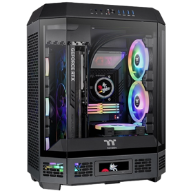 Computer Case ThermalTake CA-1Z1-00M1WN-00 The Tower 600, MidT, Mini ITX, Micro ATX, ATX, Type-C, USB 3.0 x 4, HD Audio, Black