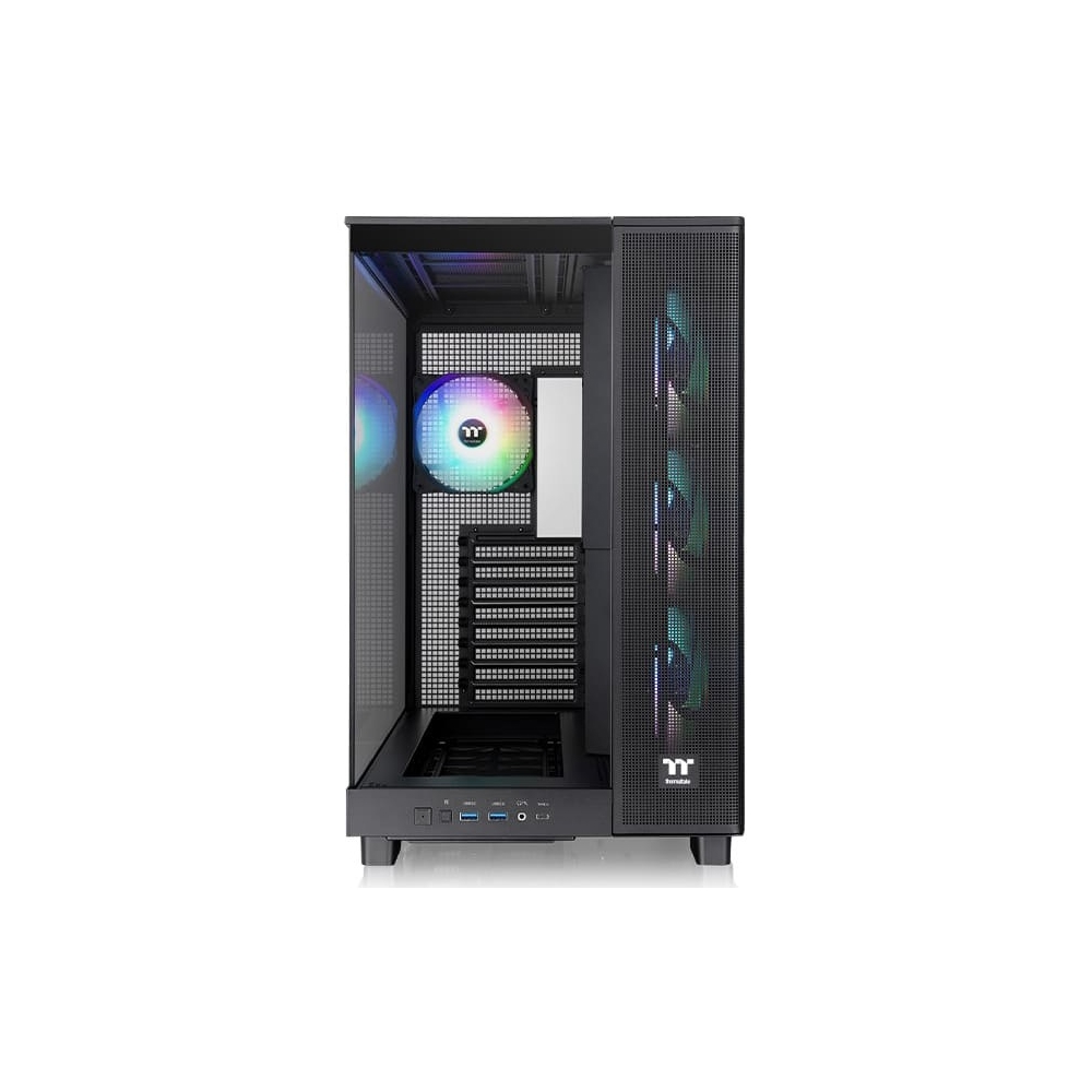 ქეისი ThermalTake CA-11E-00M1WN-00 View 380 XL TG ARGB, Computer Case, MidT, Mini ITX, Micro ATX, ATX, Type-C, USB 3.0 x 2, HD Audio, Black