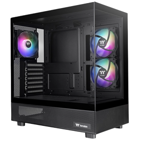 Computer Case ThermalTake CA-1Y7-00M1WN-01 View 270 Plus TG ARGB, MidT, Mini ITX, Micro ATX, ATX, E-ATX, Type-C, USB 3.0 x 2, HD Audio, Black