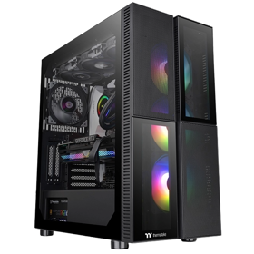 Computer Case ThermalTake CA-1W1-00M1WN-01 Versa T26 TG ARGB, MidT, Mini ITX, Micro ATX, ATX, E-ATX, USB 3.0 x 2, HD Audio, Black