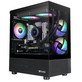 Computer Case ThermalTake CA-1Z4-00M1WN-00 View 170 TG ARGB, MicroC, Mini ITX, Micro ATX, USB 3.0 x 2, HD Audio, Black