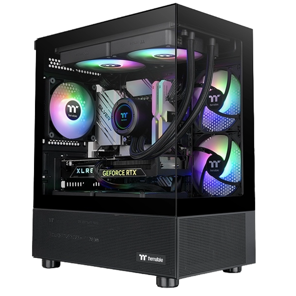 Computer Case ThermalTake CA-1Z4-00M1WN-00 View 170 TG ARGB, MicroC, Mini ITX, Micro ATX, USB 3.0 x 2, HD Audio, Black