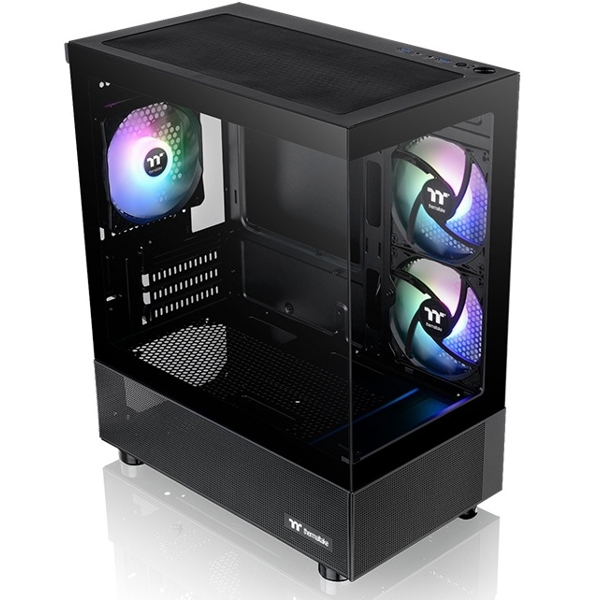 Computer Case ThermalTake CA-1Z4-00M1WN-00 View 170 TG ARGB, MicroC, Mini ITX, Micro ATX, USB 3.0 x 2, HD Audio, Black