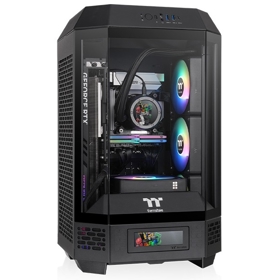 Computer Case ThermalTake CA-1Z9-00S1WN-00 The Tower 250, MiniT, Mini ITX, Type-C, USB 3.0 x 2, HD Audio, Black