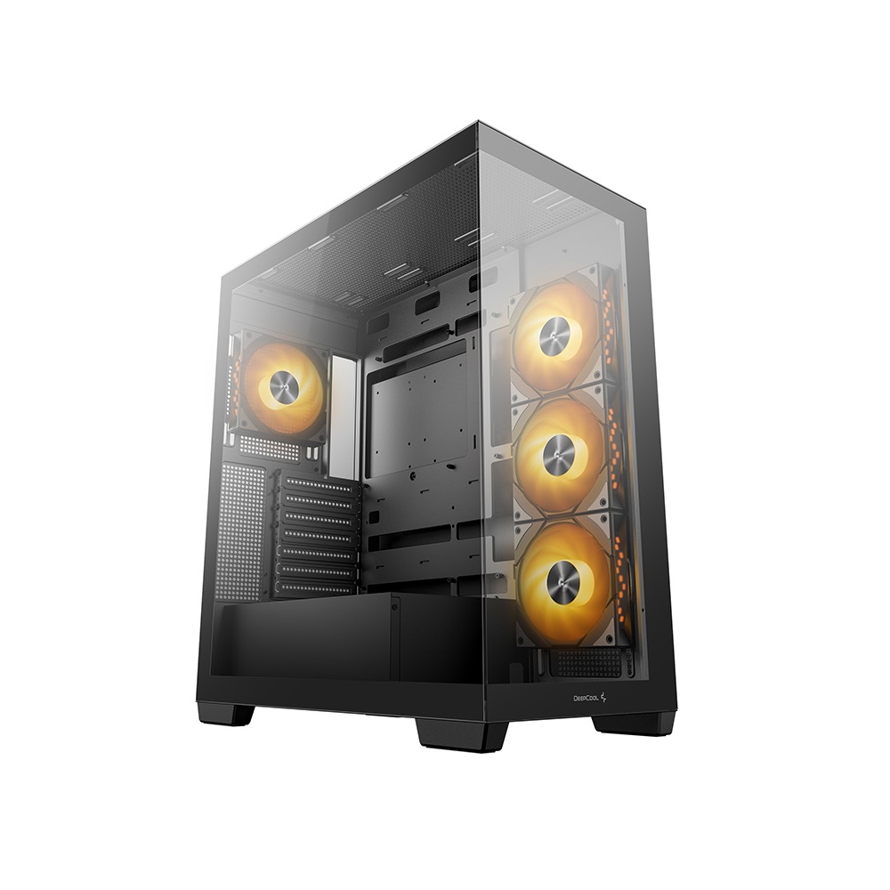 Computer Case Deepcool CG580 4F, MidT, ITX, Micro-ATX, ATX, USB3.0×2, Audio, Black