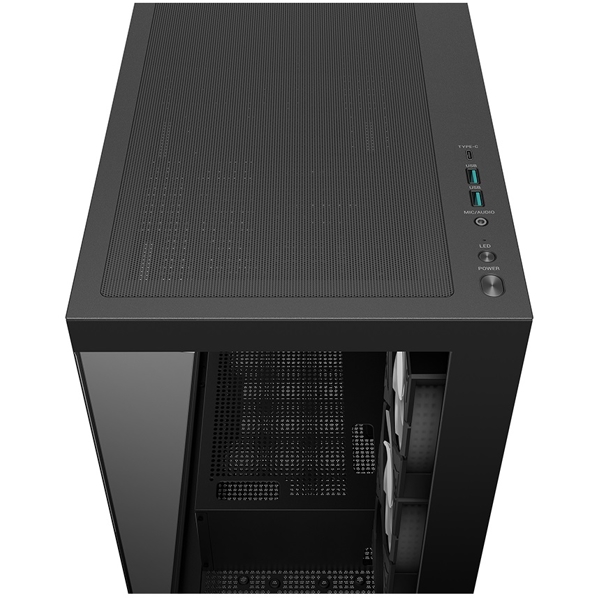 ქეისი Deepcool CG580 4F, Computer Case, MidT, ITX, Micro-ATX, ATX, USB3.0×2, Audio, Black