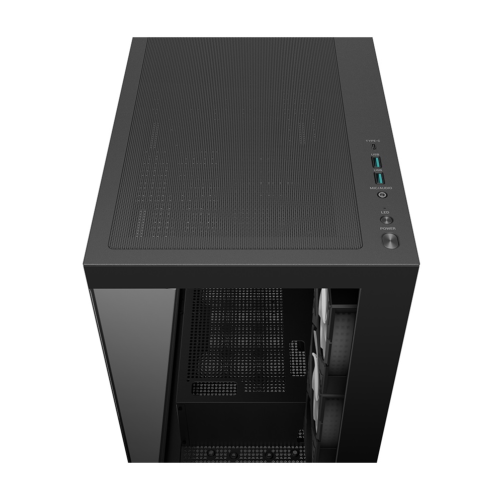 Computer Case Deepcool CG580 4F, MidT, ITX, Micro-ATX, ATX, USB3.0×2, Audio, Black