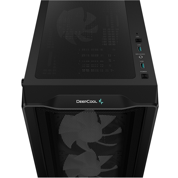 ქეისი DeepCool CC560 MESH V2, Computer Case, MiniT, Mini-ITX, Micro-ATX, ATX, USB3.0×2, Audio, Black