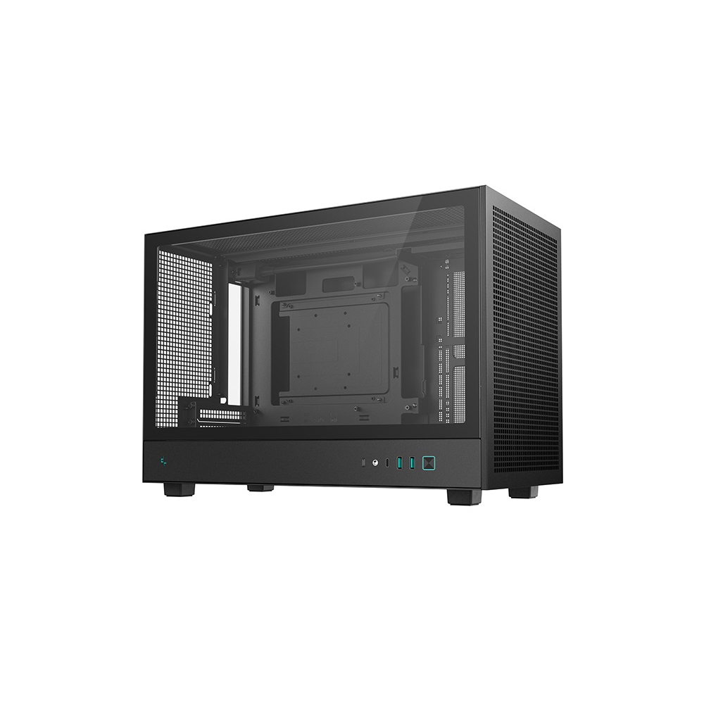 ქეისი DeepCool CH260, Computer Case, Mini-ITX, Micro-ATX, USB3.0×2, Type-C, Black