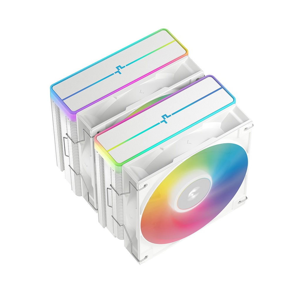 ქულერი DeepCool AG620 WH ARGB V2, 120mm, 1950RPM, Cooler, White