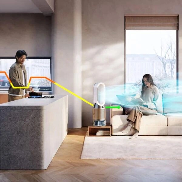 ჰაერის გამწმენდი Dyson 545007-01 PH05, 33m², Air Purifier, White/Gold