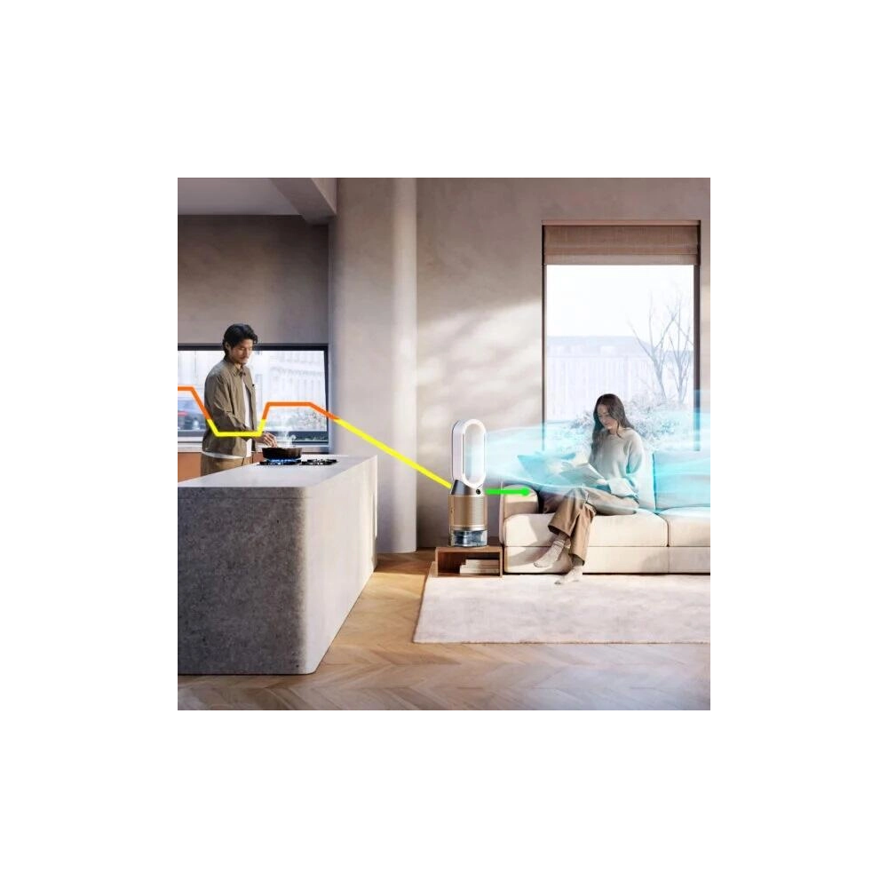 ჰაერის გამწმენდი Dyson 545007-01 PH05, 33m², Air Purifier, White/Gold