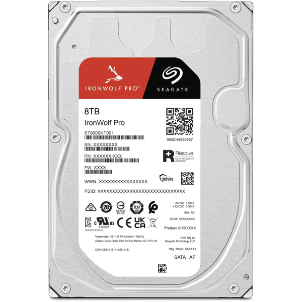 მყარი დისკი Seagate ST8000NT001 IronWolf Pro, 8TB, 3.5", Internal Hard Drive