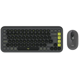 კლავიატურა+მაუსი Logitech L920-013140 POP ICON, Wireless, Bluetooth, Keyboard And Mouse, Graphite/Green