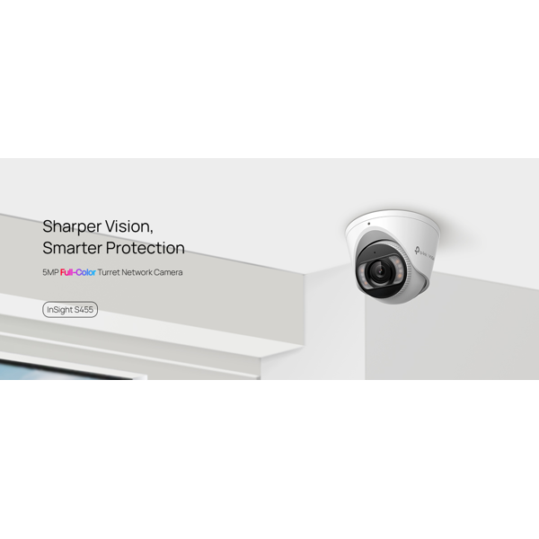 Full-Color Bullet Network Camera Tp-Link InSight S455(4mm), 5MP, White
