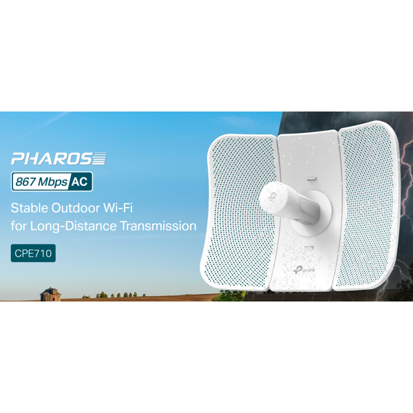 გარე გამოყენების CPE Tp-Link CPE710, 867Mbps, Outdoor CPE, White