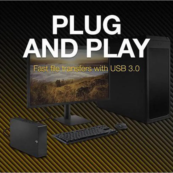 გარე მყარი დისკი Seagate STKP18000400, 18TB, External, 3.5'', USB 3.0, Black
