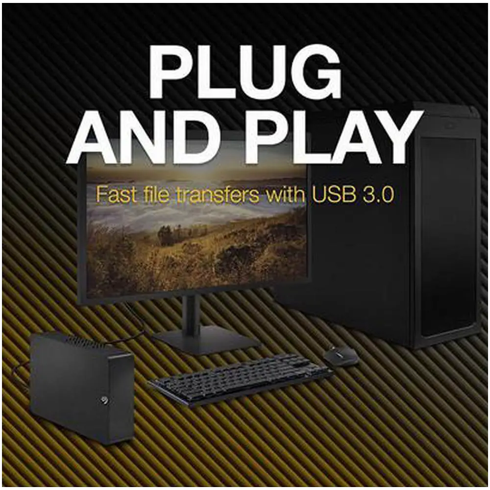 External Seagate STKP14000400, 14TB, 3.5'', USB 3.0, Black