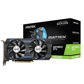 Graphics Card Arktek AKN1660SD6S6GH1 Super, GeForce GTX1660, 6GB, 192Bit, DP, HDMI, DVI, Black