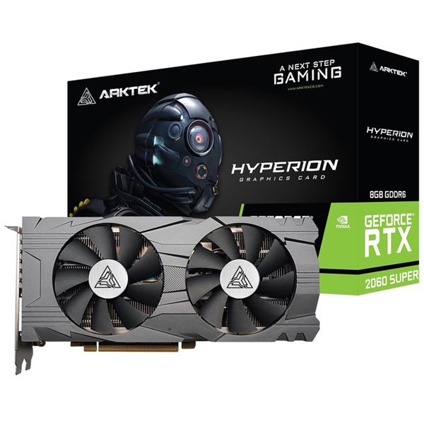 Graphics Card Arktek AKN2060SD6S8GH1 Super, GeForce RTX2060, 8GB, 256-Bit, DP, HDMI, Black