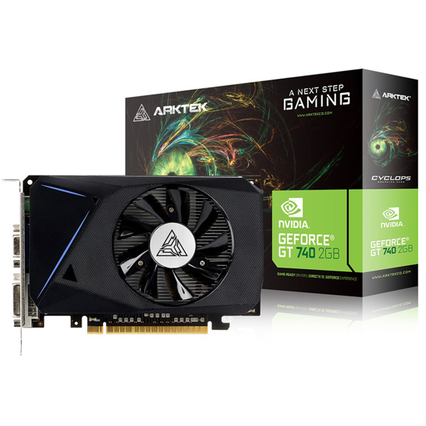 Graphics Card Arktek AKN740D3S2GL1 GT740, 2GB, 128Bit, HDMI, DVI, VGA, Black