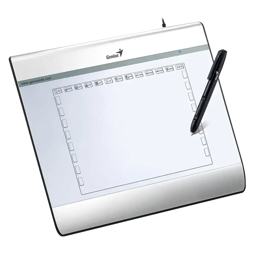 სახატავი პლანშეტი Genius EasyPen i608 Genius, 6” X 8” Pen Tablet, USB, Silver