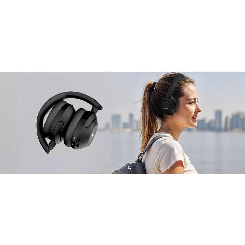 Headset Genius HS-810BT, Wireless, Bluetooth, Black