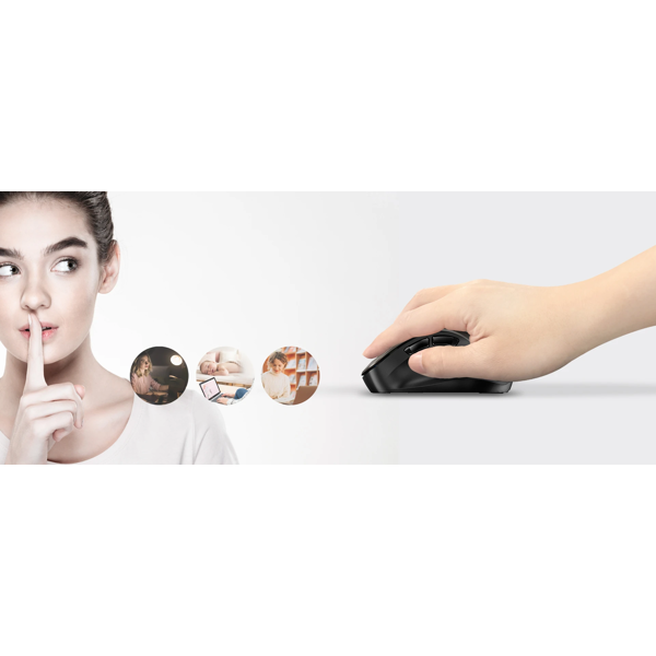 Mouse Genius Ergo 9000S, Wireless, Bluetooth, USB, Black