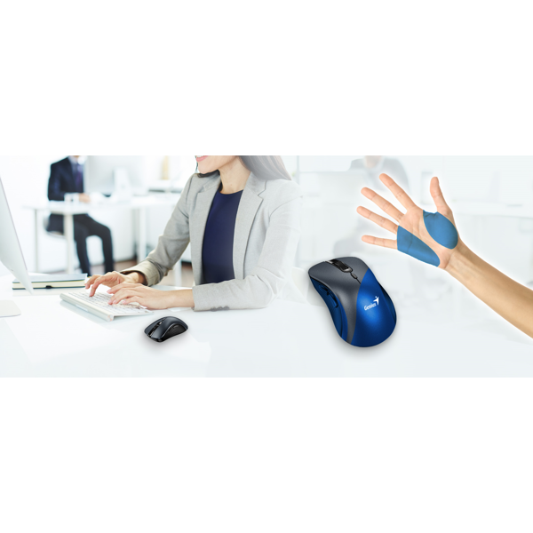 Mouse Genius Ergo 8100S, Wireless, USB, Iron Grey