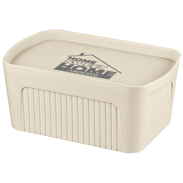 Storage Box With Lid Ardesto Storage ARHC2506B, 6L, Beige