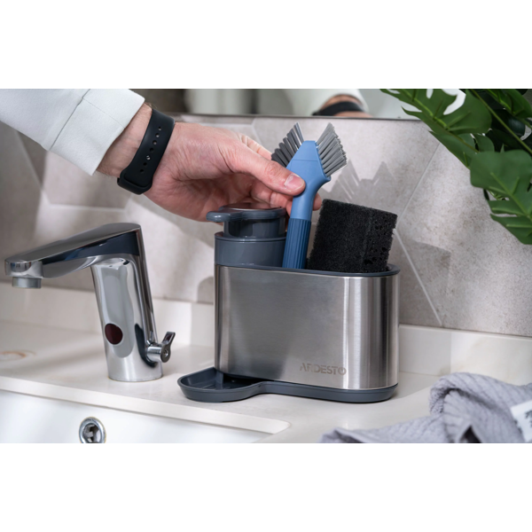 საპნის დისპენსერი Ardesto ARHB3102GS Minimalism, Detergent Organizer, Grey