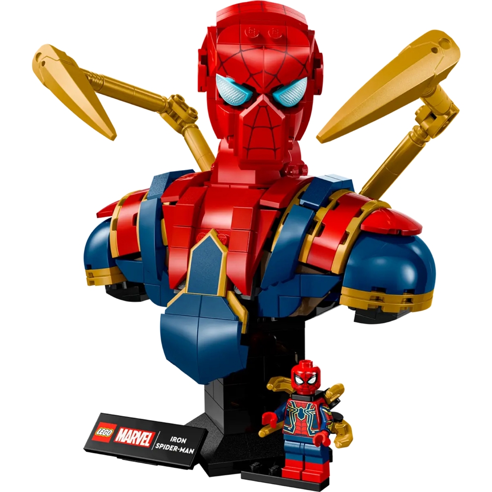 Prefabricated Construction Lego 76326 Super Heroes Iron Spider-Man Bust