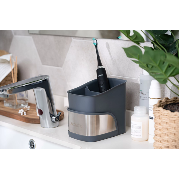 ჯაგრისების ორგანაიზერი Ardesto ARHB3101GS Minimalism, Brush Organizer, Grey