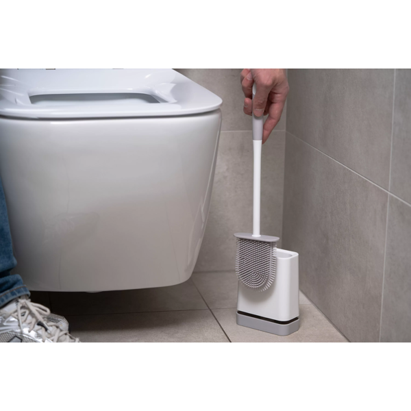 აბაზანის ჯაგრისი სადგამით Ardesto ARHB3501W, Toilet Brush Set With Stand, White