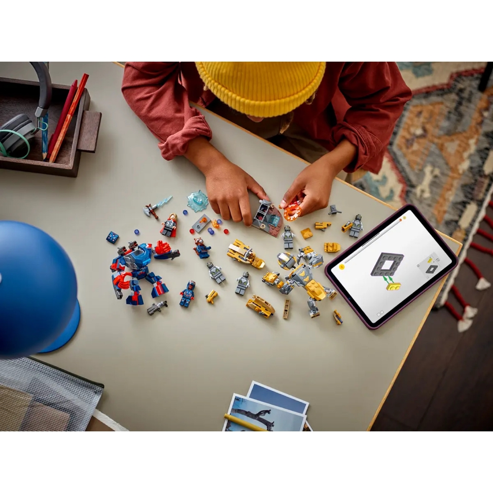 ასაწყობი კონსტრუქცია Lego 76322 Super Heroes Avengers: Endgame Thor vs. Chitauri, Prefabricated Construction