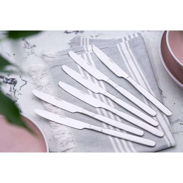Table Knives Set Ardesto AR1906SK Gemini Salerno, Silver