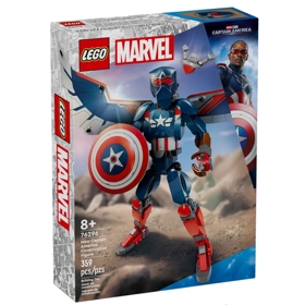 Prefabricated Construction Lego 76296 Marvel Sam Wilson Captain America Buildable Figure
