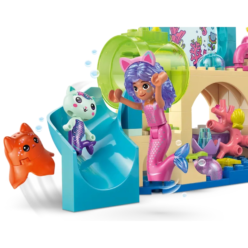 ასაწყობი კონსტრუქცია Lego 11204 Constructor Gabby's Dollhouse Mermaid Gabby's Aquarium Adventure, Prefabricated Construction