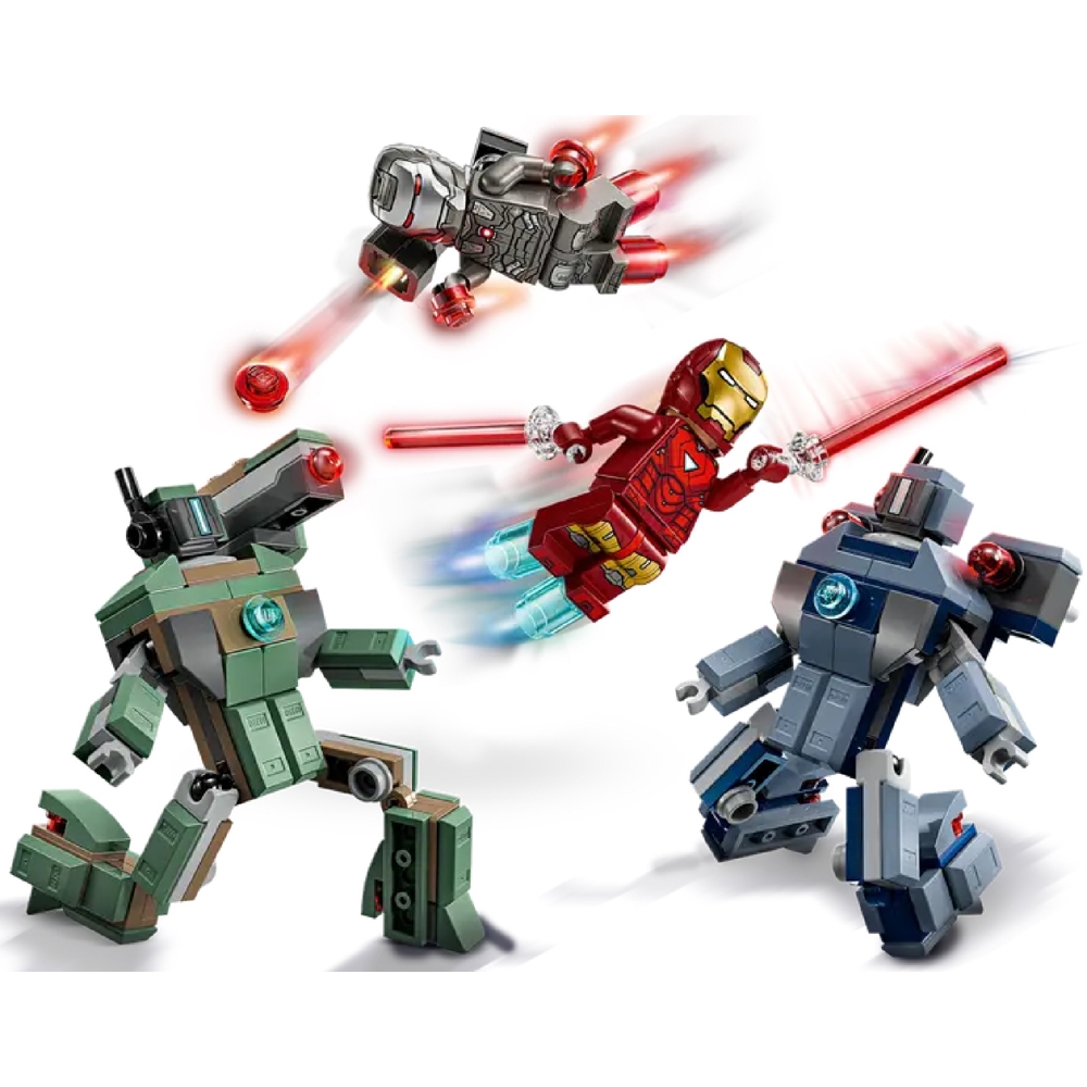 Prefabricated Construction Lego 76320 Constructor Super Heroes Iron Man & War Machine vs. Hammer Drones