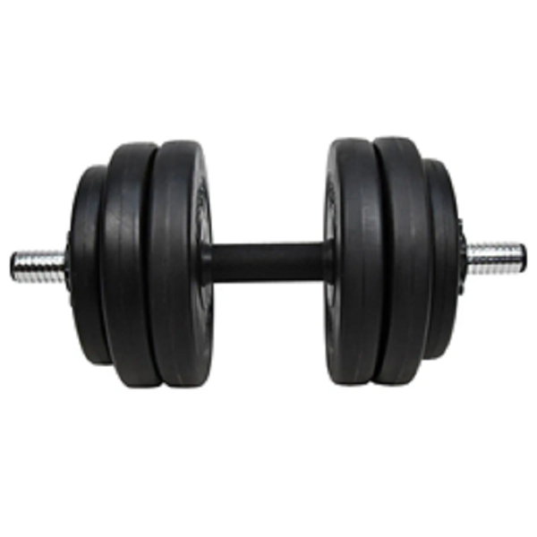 Dumbbell Lifefit F-CIN-27-3, 27Kg, Black