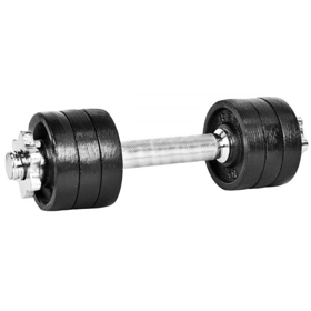 Dumbbell Lifefit F-CIN-08-3, 8Kg, Black