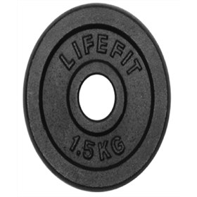 Weight Plate Lifefit F-KOT30-015, 1.5kg, Black