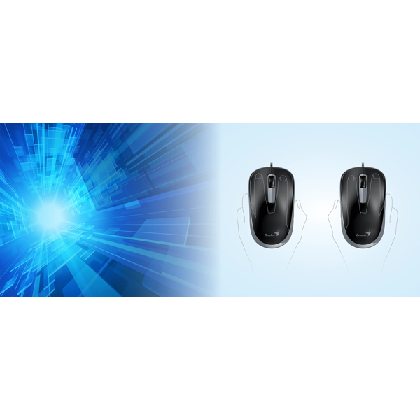 Mouse Genius DX-125S, Wired, USB, Black